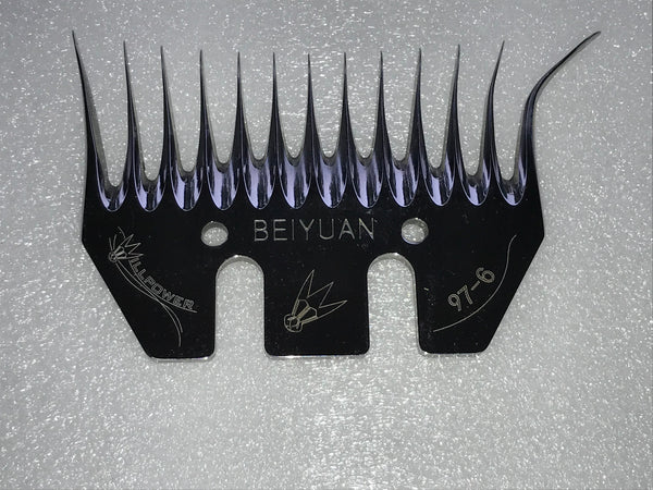 Willpower -  6mm Bevel Combs  -93mm , 95mm, 97mm Wide Sold In Packs Of 5