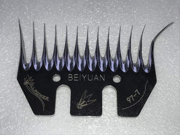 Willpower - 7mm Bevel Combs - 93mm, 95mm & 97mm Wide - Sold In Packs Of 5